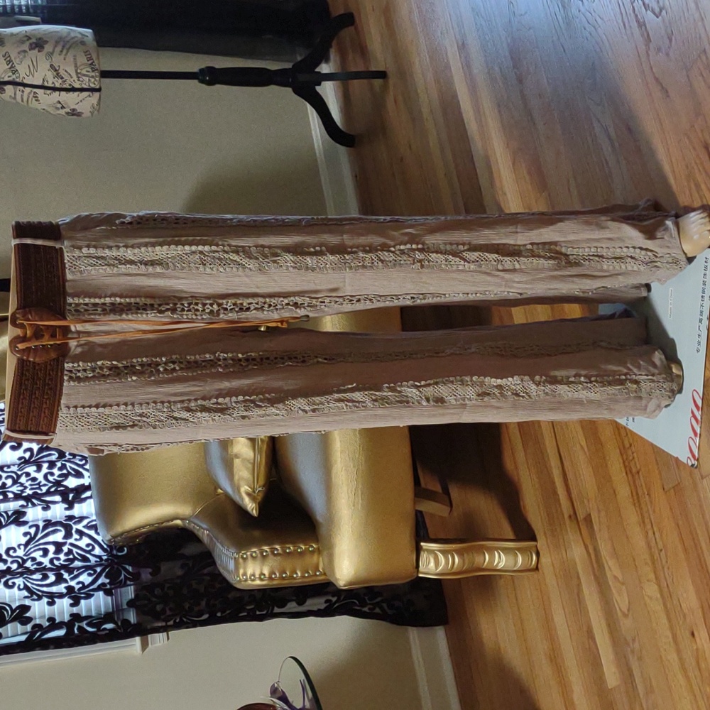 Tan Wide Leg Pants